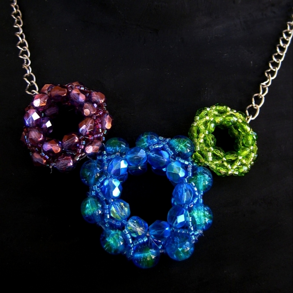 Multi Colored Fairy Ring Necklace